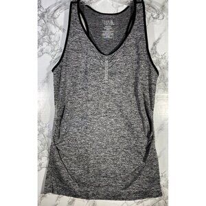 Time And Tru Womens Maternity  Racerback Tank Top XL/XG (16-18) Gray Stretch